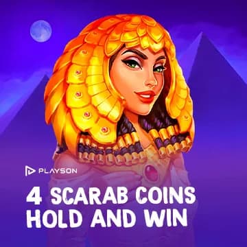 4 Scarab Coins: Hold and Win