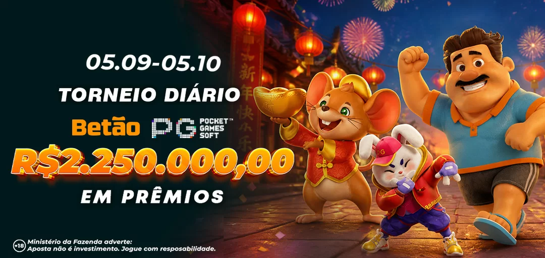 Torneio DIARIO Betao PG Soft 2.250.000,00 Reais em Premios