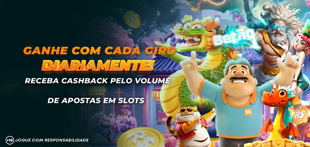 Cashback Diario do Volume de Apostas em Slots