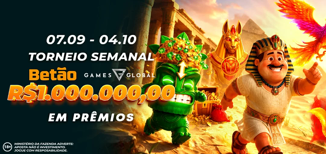 Torneio SEMANAL Betão Games Global 1.000.000,00 Reais em Premios