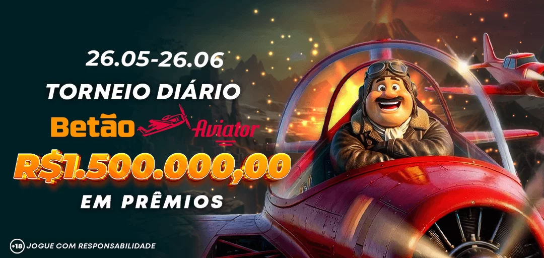 Torneio DIARIO Betao Aviator 1.500.000,00 Reais em Premios