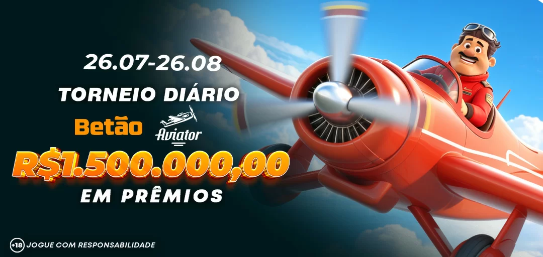 Torneio DIARIO Betao Aviator 1.500.000,00 Reais em Premios